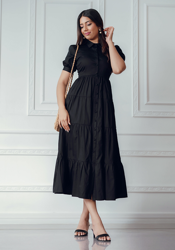 NATASHA BLACK MAXI DRESS